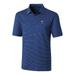 Men's Cutter & Buck Royal Texas Rangers Big Tall Forge Pencil Stripe Polo