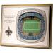 New Orleans Saints 17'' x 13'' 5-Layer StadiumViews 3D Wall Art