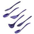 Hutzler 6-Piece Melamine Mini Utensil Set Plastic in Indigo | Wayfair 3517-6VT