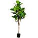 Vickerman 609576 - 6' Green Potted Fiddle Tree (FH190160) Generic Home Office Tree
