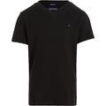 Tommy Hilfiger Jungen T-Shirt Kurzarm V-Ausschnitt, Schwarz (Meteorite), 140