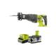 Ryobi - Pack Scie sabre 18V One+ R18RS-0 - 1 batterie 4.0Ah - 1 chargeur rapide 2.0Ah RC18120-140