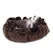 Carolina Pet Company Lily Pad Doughnut Polyester in Brown | 10 H x 36 W x 27 D in | Wayfair 015420