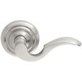 Emtek Privacy (Bed & Bath) Door Lever w/ Rosette in Gray | 2.75 H x 5.38 W x 2.25 D in | Wayfair 8200CUS15ARH