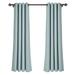 Everly Quinn Ketterman Solid Blackout Thermal Grommet Curtain Panels Polyester in Green/Blue | 108 H in | Wayfair 1A322BE6E84A44D981623696034D112B