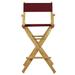 Casual Home Folding Director Chair w/ Canvas Solid Wood in Red/Brown | 45.5 H x 23 W x 19 D in | Wayfair CHFL1215 33418014