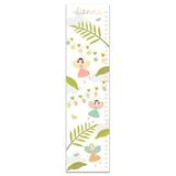 Zoomie Kids Herold Woodland Fairies Personalized Growth Chart Canvas in Green/Pink/Yellow | 39 H x 10 W in | Wayfair