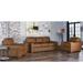 Westland and Birch Blanca 3 Piece Leather Living Room Set Genuine Leather in Brown | 36 H x 86 W x 41 D in | Wayfair Living Room Sets