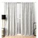 Nicole Miller Circuit Room Darkening Blackout Hidden Tab/Rod Pocket Top Curtain Panel Pair Polyester in Gray | 96 H in | Wayfair EN7006-02 2-96H