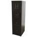 Rosalind Wheeler Raina 4-Drawer Vertical Filing Cabinet Wood in Black | 58.75 H x 17.25 W x 22 D in | Wayfair 33D0B07E5D43444DAB95E8B0061DC89F