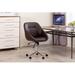 Orren Ellis Mcdougall Task Chair Upholstered, Leather in Brown | 34.65 H x 24.02 W x 25.59 D in | Wayfair E66364D2A84048D08E6C758FAB7F0C40