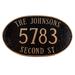 Montague Metal Products Inc. Montgomery 3-Line Wall Address Plaque | 10.25 H x 18 W x 0.32 D in | Wayfair PCS-0125S3-W-SBS