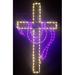 Lori's Lighted D'Lites Cross w/ Drape Religious Easter Holiday Lighted Display Metal in Indigo/White | 59 H x 30 W in | Wayfair 601-CWD
