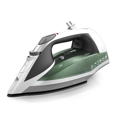 Black + Decker Vitessa Advanced Steam Iron w/ Nonstick Soleplate, IR2020 in Green, Size 5.79 H x 4.84 W x 12.32 D in | Wayfair ICR2020