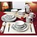 Red Barrel Studio® Roisin Wildflowers 16 Piece Dinnerware Set, Service for 4 Porcelain/Ceramic in Black | Wayfair C37844A936C94324867EBC29989911DD