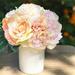 House of Hampton® Silk Mixed Peonies & Roses Floral Arrangement & Centerpieces in Vase Silk | 12 H x 8 W x 8 D in | Wayfair