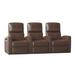 Winston Porter Flash HR Series Home Theater Row Seating (Row of 3) in Brown | 43.75 H x 92.5 W x 38 D in | Wayfair 1FBF652324824F818472DC8801565A3C