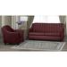 Charlton Home® Conkling 2 Piece Living Room Set Leather Match in Red | 35 H x 75 W x 38 D in | Wayfair Living Room Sets