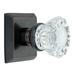 Knoxx Hardware Crystal Double Dummy Door Knob w/ Metro Square Rosette Brass/Crystal in Brown | 2.5 H x 2.5 W in | Wayfair BP3XCR-DD-ORB