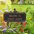 Whitehall Products Dragonfly Personalized Garden Sign Metal | 16.63 H x 10 W x 4.5 D in | Wayfair 1704BG