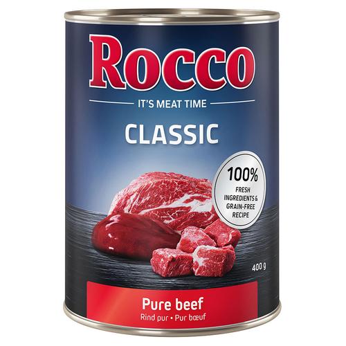24 x 400g Classic Rind Pur Rocco Hundefutter, Frostfutter