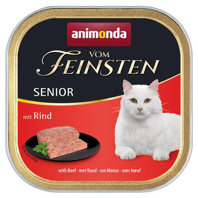 72 x 100 g Sparpaket animonda vom Feinsten Senior Rind Katzennassfutter