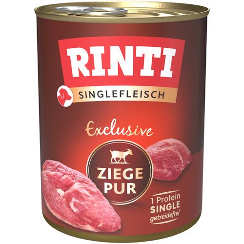 24 x 800 g RINTI Singlefleisch Exclusive Ziege pur Hundefutter nass