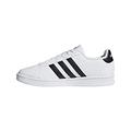 adidas Men's Grand Court Sneaker, White/Core-Black/White, 10 UK