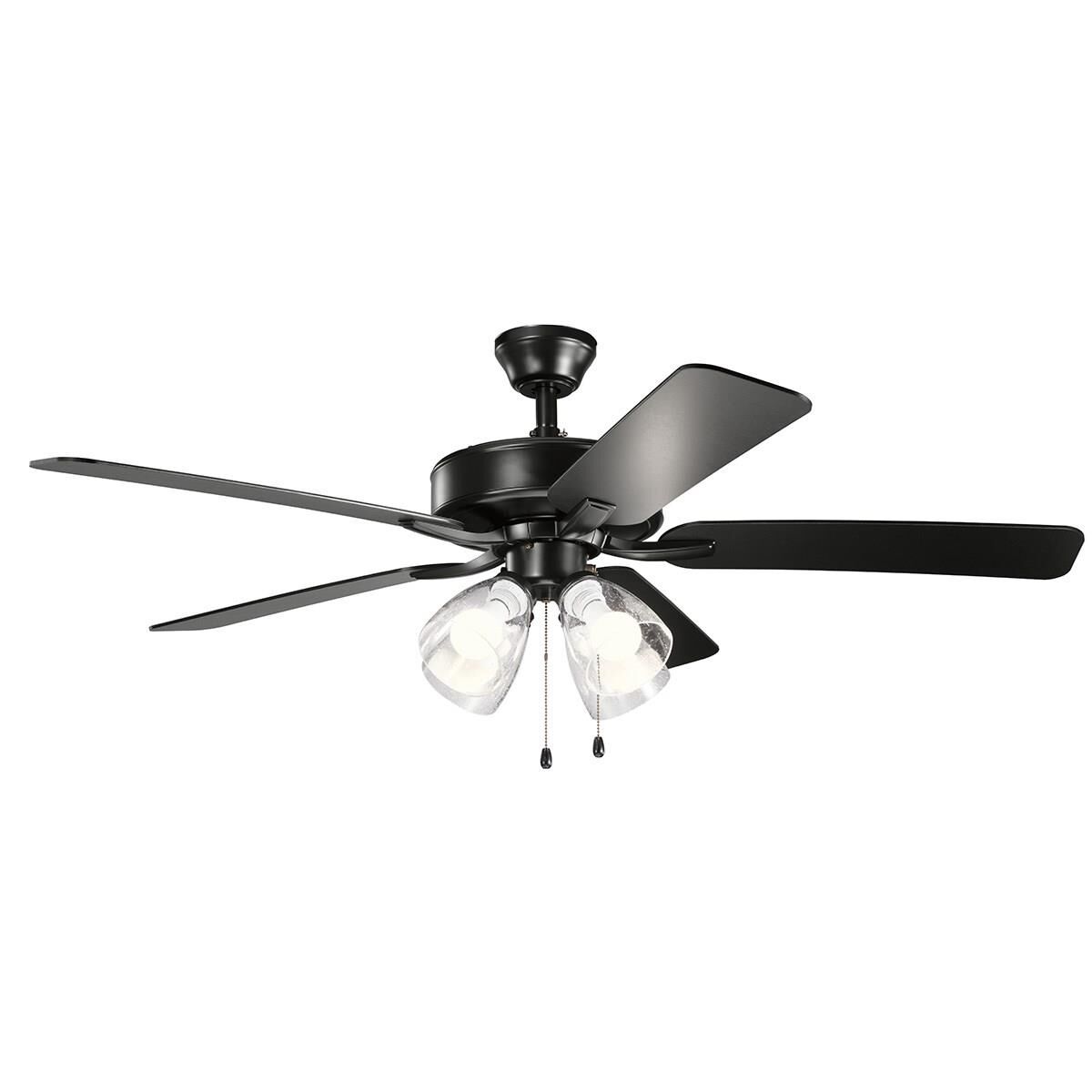 Kichler Lighting Basics 52 Inch Ceiling Fan with Light Kit - 330016SBKS