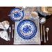 Tudor England Tudor 12 Piece Dinnerware Set, Service for 4 Porcelain/Ceramic in Blue/White | Wayfair TE_DS_VB_12pc