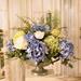 Canora Grey Silk Hydrangea & Rose Floral Arrangement in Vase Faux Silk in Yellow | 15 H x 21 W x 16 D in | Wayfair B2198ACEDCC646E28CC7205E23E686B8