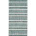 "Courtyard Collection 2'-7"" X 5' Rug in Grey And Blue - Safavieh CY8062-37212-3"