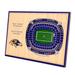 Baltimore Ravens 14'' x 10.5'' 3D StadiumViews Desktop Display