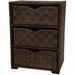 World Menagerie Ooper 3 - Drawer Nightstand Wood in Brown | 25 H x 18.75 W x 11.75 D in | Wayfair JH09-101-3-MOC