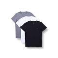 Diesel Men's UMTEE-MICHAEL3PACK T-shirt, Multicolour (DARK GREY MELANGE/BLACK/BRIGHT WHITE E3843-0WAVC), L, Pack of 3