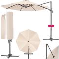 Tectake - Parasol daria 300 cm avec pied déporté et housse de protection - parasol jardin, parasol