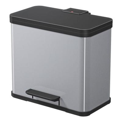 Hailo Mülleimer »Öko Trio Plus L« Stahlblech 3x 9 Liter silber, 47x43x34 cm