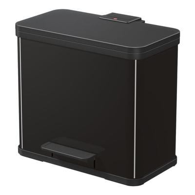 Hailo Mülleimer »Öko Trio Plus L« Stahlblech 3x 9 Liter schwarz, 47x43x34 cm