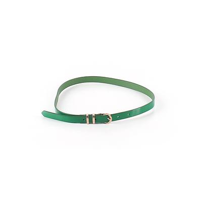Belt: Green Solid Accessories - Size 60