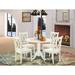 August Grove® Lago Vista Drop Leaf Rubberwood Solid Wood Dining Set Wood in White | Wayfair 1063E81E0D1C417DA26718E1F602318D