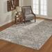 Gray 94 x 0.4 in Area Rug - Gertmenian Crius Ares Transitional Flor Checkered Medallion/Cream Indoor Area Rug Viscose, | 94 W x 0.4 D in | Wayfair