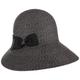 Seeberger Majena Women´s Hat with Loop Floppy Sun (One Size - Black)