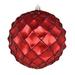 Vickerman 598566 - 6" Wine Shiny Form Ball Christmas Tree Ornament (4 pack) (N192119D)