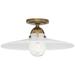 Robert Abbey Arial 16" Wide Warm Brass Ceiling Light