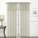 House of Hampton® Ramsay Ultra Luxurious Semi-Matte Beaded Solid Semi-Sheer Rod Pocket Curtains/Drapes Polyester in White | 84 H in | Wayfair
