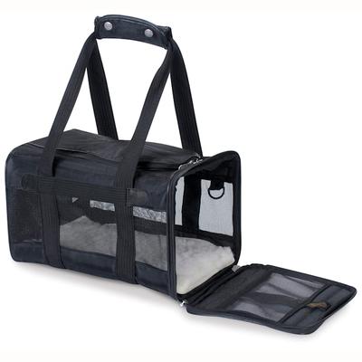 Sherpa Black Original Deluxe Airline Approved & Guaranteed On Board Travel Pet Carrier, 19" L X 11.75" W X 11.5" H