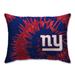 New York Giants Tie Dye Plush Bed Pillow - Blue