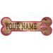 Ohio State Buckeyes 12" x 6" Personalized Dog Bone Sign