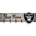 Las Vegas Raiders 24" x 6" Personalized Mounted Coat Hanger