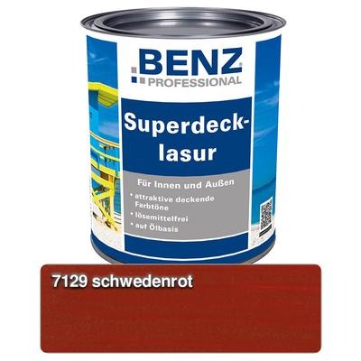BENZ PROFESSIONAL Superdecklasur Holzschutzmittel, 2,5 l, Schwedenrot Image